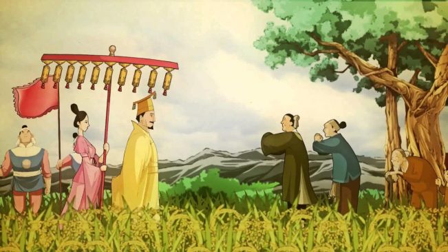 Lý Thái Tổ xuất thân cửa Phật nên ông sống rất nhân đức. Dù thân là Thiên Tử nhưng không sống xa hoa hưởng lạc mà rất gương mẫu tiết kiệm để có thể xá thuế cho nhân dân. (Ảnh: youtube.com)